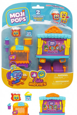 MojiPops I Like Movies Spielset exklusive Figuren und Swap Faces Zubehör