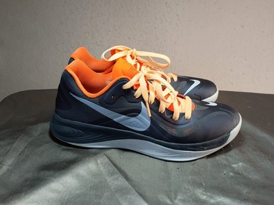 Nike Zoom Hyperfuse 2012 Low Top Shoes Mens 9 Blue Orange Activewear Basketball