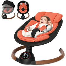 Baby Swing for Infants Bluetooth Control 5-Point 5 Speeds 10 Lullabies Black