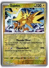Pokemon TCG Zapdos 065/167 Sv06: Twilight Masquerade Reverse Holo