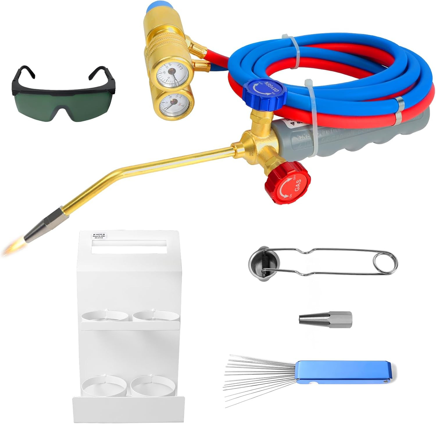 Brazing Torch Kit for MAPP Gas & Propane, Brass & Stainless Steel Cutting Torch