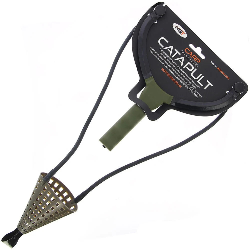 NGT Carp Fishing Catapult Heavy Duty for Particle Bait Boilies Pellets  Feed