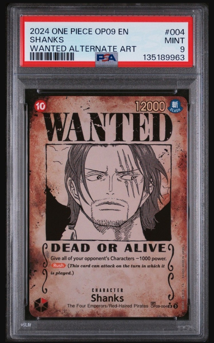 Shanks (004) (Wanted Poster) OP09-004 Emperors in the New World