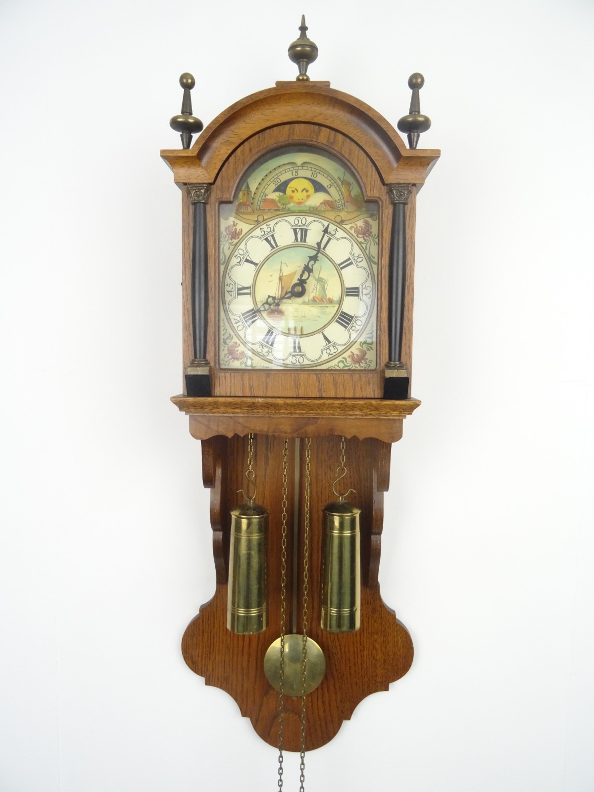 Vintage Antique Dutch 8 day Friesian Wall Clock Old (Zaanse Warmink era)