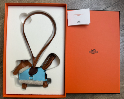 New Hermes Rodeo Robeo Plush Gold / Terre / Céleste / Écru Leather