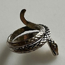 925 Sterling Silver Snake Wrap Ring Size M Band