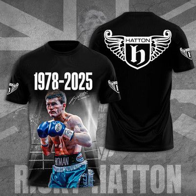 Ricky Hatton The Hitman 1978-2025 Thank You For The Memories AOP T-Shirt