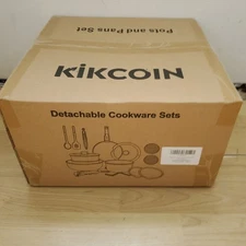 Kikcoin 20-Piece Nonstick Pots and Pans  Cookware Set