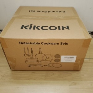 Kikcoin 20-Piece Ensemble d'articles de cuisine antiadhésifs et de casseroles