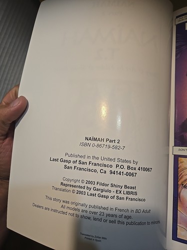 Naimah Part 2 by Fidor & Shiny Beast Priaprism Press 2003 VG - Picture 5 of 5