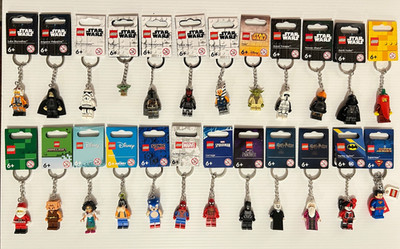 *You Pick* NEW Lego Keychains Star Wars, Marvel, DC, Sonic, Harry Potter, Disney