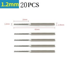20PCS 1 2mm Drill Bits 2 35mm Shank for Glass Tile Fiber Glass Porcelain