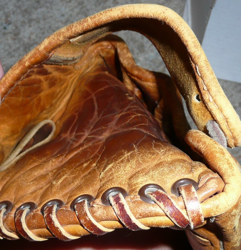 Guanto da baseball anni 50 Warren Spahn American Eagle Spiegel Big Clutch LHT 12" - Foto 10 di 11