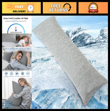 Cooling Body Pillow Cover 2 Pack - Soft, Breathable Zippered Cases for Hot Sleep