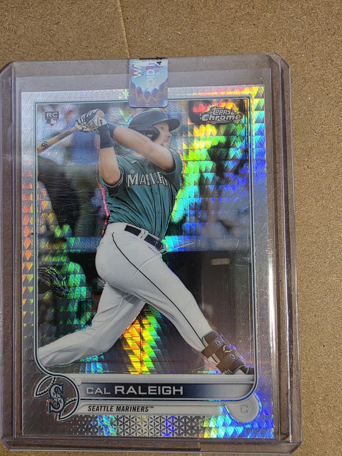 2022 Topps Chrome - Cal Raleigh #149 Prism Refractor (RC)