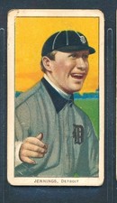 T206 SC 350 30: HUGHIE JENNINGS One Hand Shows, Detroit Tigers ~ GOOD to VG