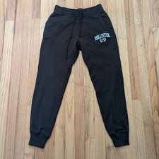 Hollister Black 2000s Ultra High Rise Jogger Sweatpants With Holloister Logo