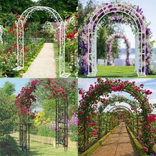 Outdoor Garden Arbor Versatile Metal Wedding Arch Climbing Trellis Lattice Stand