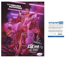 SALINA ESTITTIES SIGNED RUPAUL’s DRAG RACE DRAG QUEEN 8x10 PHOTO - ACOA COA