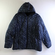 Xersion Womens XL Navy Reversible Full Zip Ho...
