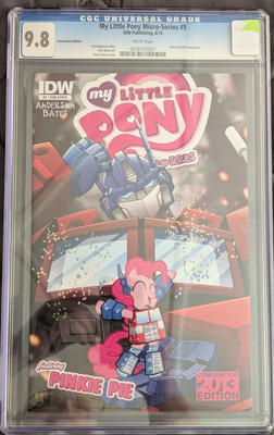 My Little Pony Micro-Series #5 2013 BotCon Variant CGC 9.8 Optimus/Transformers 