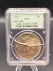 1921 Morgan Dollar $1 PCGS MS63 Silver Philadelphia Uncirculated