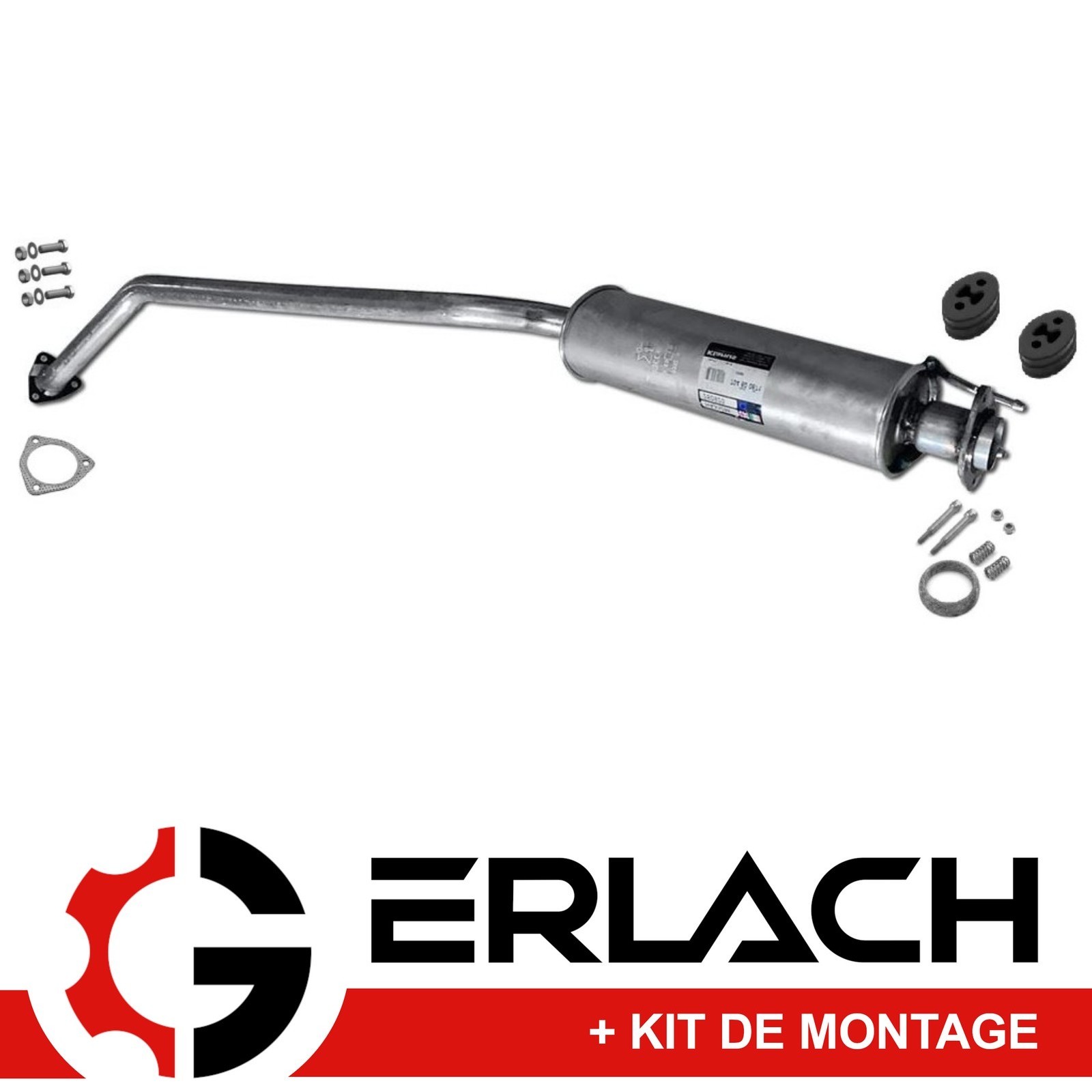 Silencieux intermédiaire Honda Civic VII Type-R réduction contre-pression échappement 7228