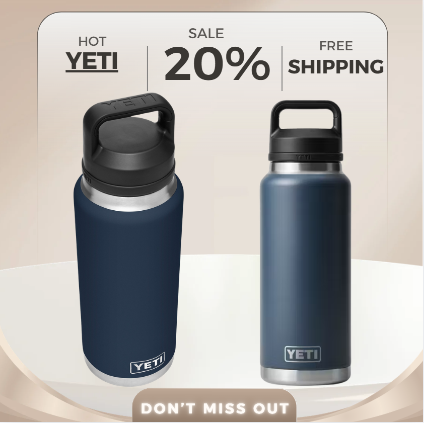 YETI Rambler® 36 oz Large Water Bottle Insulated Jug with Chug Cap