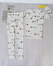 Carter's Santa Sleigh PurelySoft Long Sleeve Pajama set toddler size 10A unisex