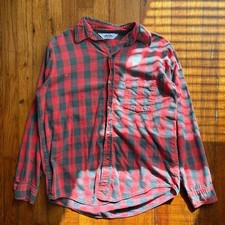 Vintage 1980’s Dakota Plaid Light Weight Made in USA Button Up Shirt - Large