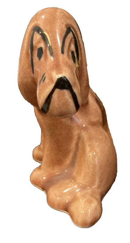 Grindley Pottery / Rio Hondo ceramic sad face  Basset Hound /Bloodhound dog