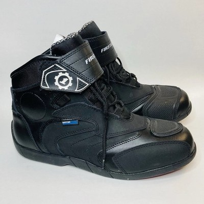 FirstGear Mens Motorcycle Boots Black Waterproof Good Pre-owned EU 42 US 9