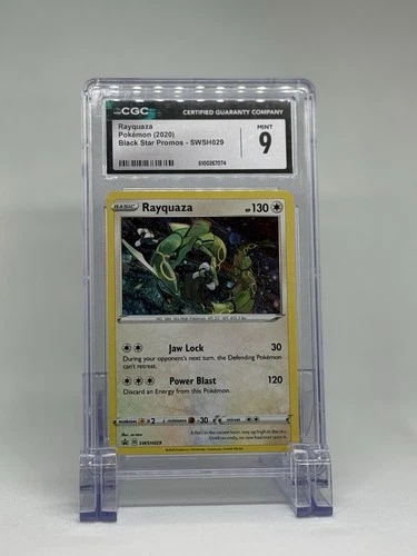 Pokémon TCG Rayquaza SWSH029 Black Star Promo Holo CGC 9