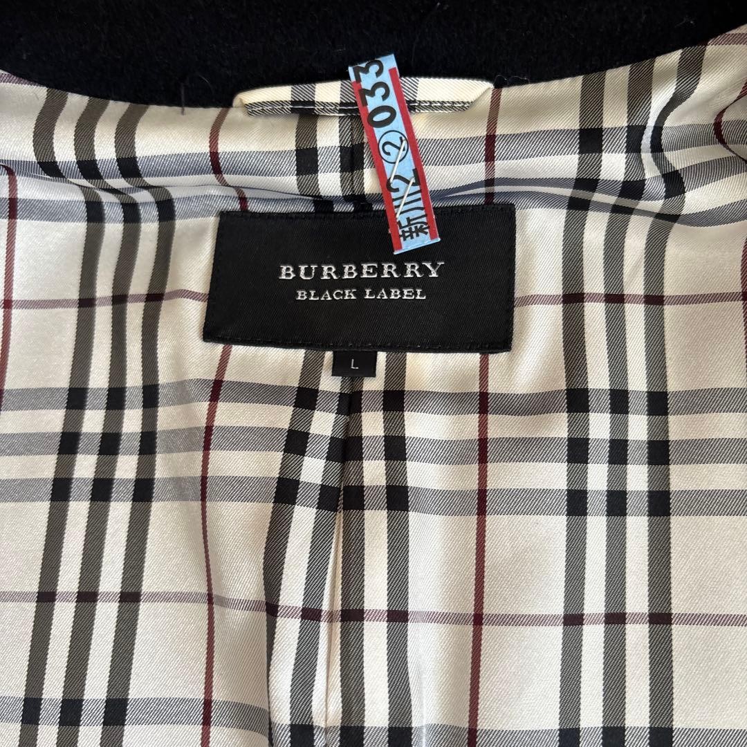 BURBERRY BLACK LABEL Peacoat Black Size L From Japan thumbnail 20