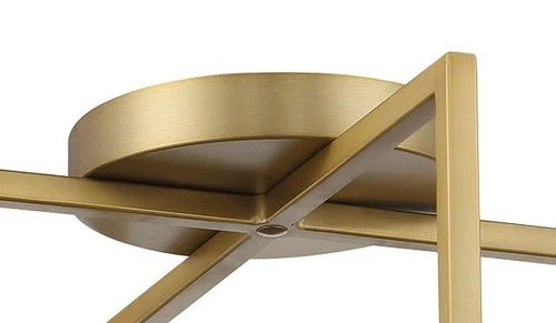 Minka Lavery 5616-L Boada 14"W LED Semi-Flush Ceiling Fixture - Brass - Picture 2 of 3