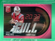 Drake Maye Full Throttle Pink  2025 Panini Donruss Elite New England Patriots