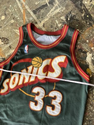 Patrick Ewing Super Sonic's Jersey #33 Men's Sz 44 Champion 90s