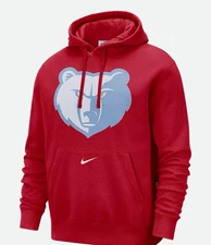 Memphis Grizzlies City Edition Series Essential Logo Hoodie Red -Mens Size Small