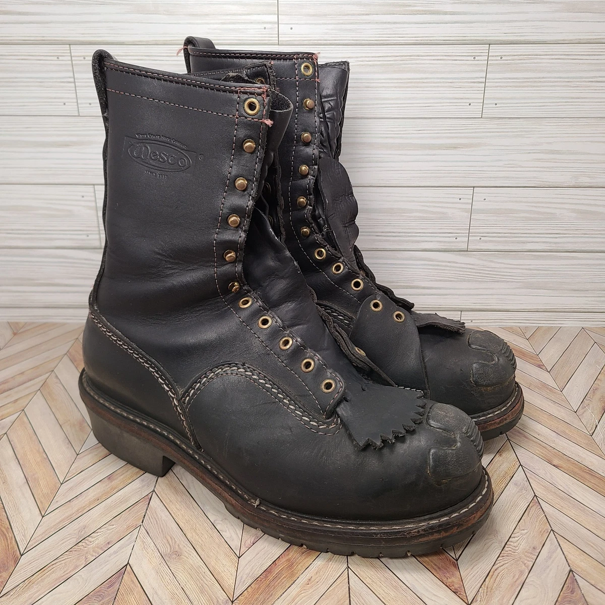 Wesco for Hall’s Safety Linesman Boots 8.5 D Job Master Old Logo West Coast Wesco Brown Boots for Men for Sale | Shop New & Used Men main image 3