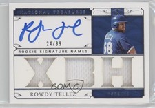 2019 National Treasures Rookie Signature Names 24/99 Rowdy Tellez Auto 5w7