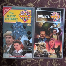 Doctor Who VHS x 2 Sylvester McCoy Survival Curse of Fenric