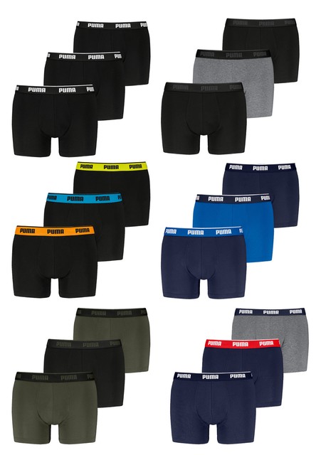 Puma Boxer Boxershorts Men Herren Everyday Unterhose Unterwäsche 6er Pack 