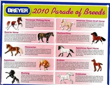 #1475  BREYER PARADE OF BREEDS JCP SET 2010  NIB NEVER UNWRAPPED