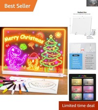Versatile Acrylic Light-Up Note Board with 7 Markers - Perfect for All Occasions