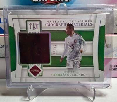 2022 National Treasures Road to the World Cup Andres Guardado Bio Materials /99