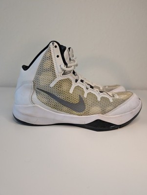 Nike Zoom Without A Doubt White Silver Men's 8.5 High Tops Casual