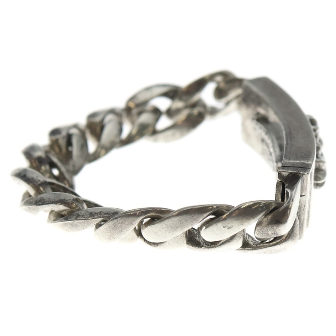 CHROME HEARTS ID Floral Cross Classic Link Bracelet 11LINK Silver BCA164 Used 15 thumbnail 3