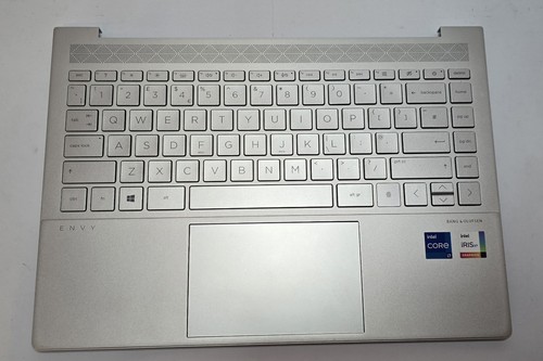 HP Envy 14-EB Palmrest Keyboard Cover UK Backlit - Silver - M11376-031
