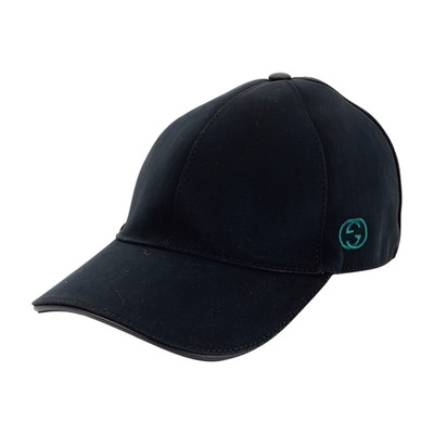 Gucci Canvas Interlocking G Baseball Cap - Black