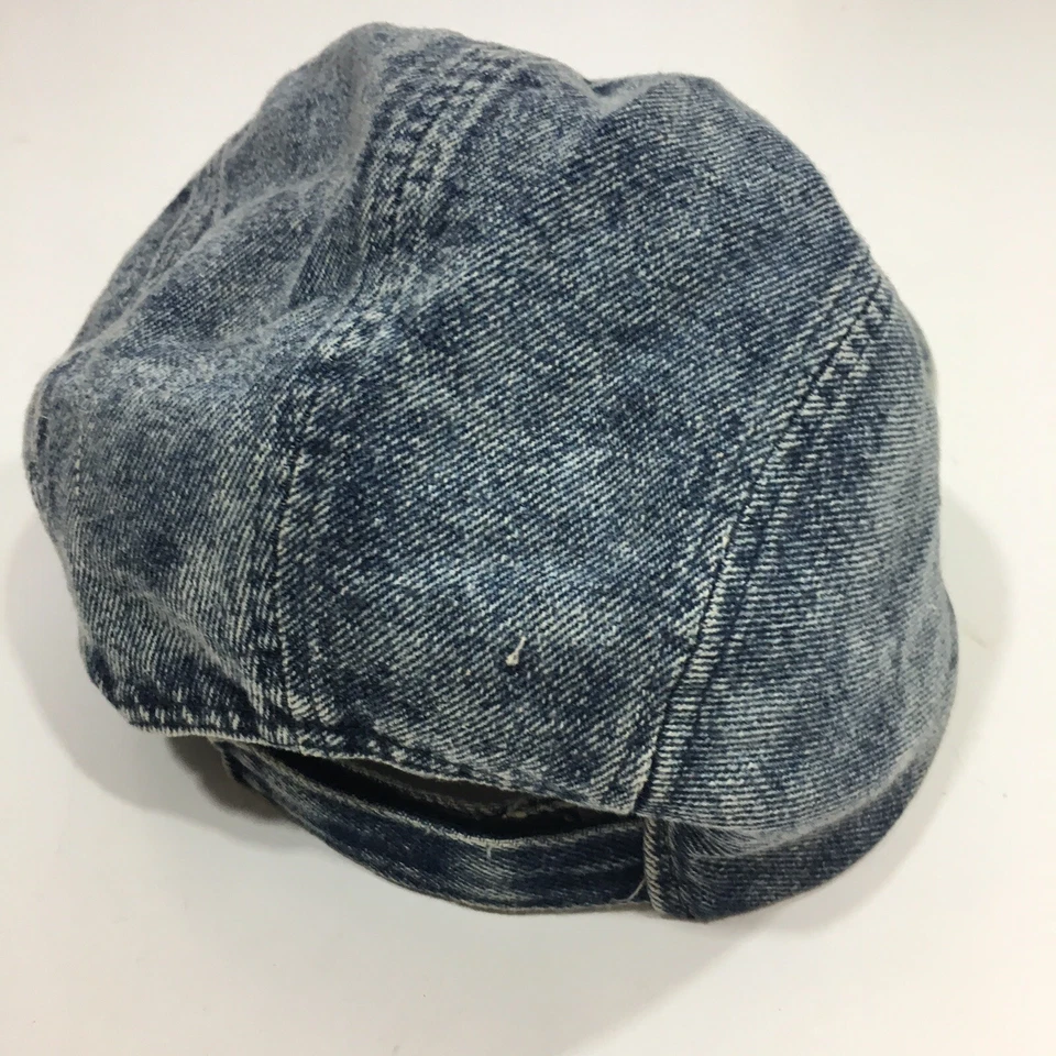 90's ACID WASH Blue Jean STRAPBACK Hat NEW ZELAND Denim STREETWEAR Baseball Cap - Image 4 of 4